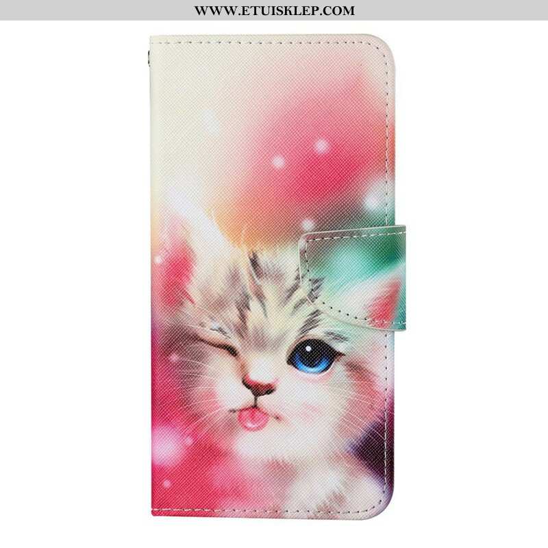 Etui Folio do iPhone 13 Pro Opowieści O Kotach Ze Smyczą